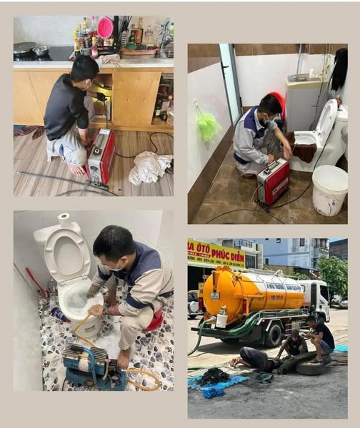 Tổng hợp hình ảnh thực tế các dịch vụ thông tắc cống, hút hầm cầu và vệ sinh môi trường tại Đà Nẵng.
